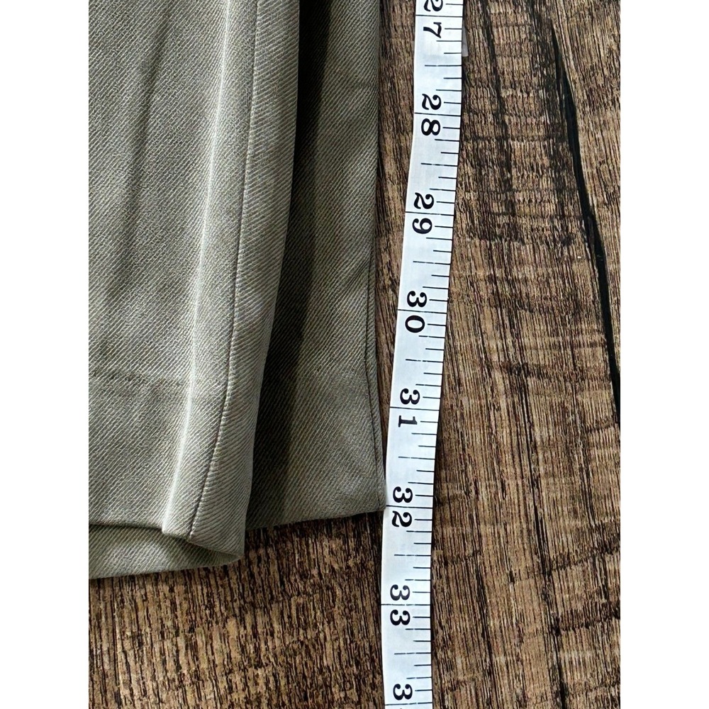 Tommy Bahama‎ Chino Pants Mens 36 Olive Green Silk Blend Straight Leg Pockets - Picture 9 of 11